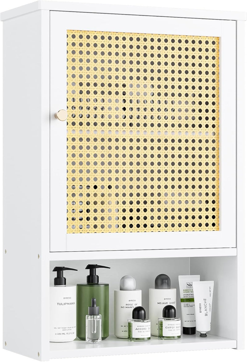 Bathroom Wall Cabinet Bamboo Over-The-Toilet Storage Organiser