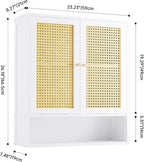 Bathroom Wall Cabinet Bamboo Over-The-Toilet Storage Organiser