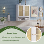Bathroom Wall Cabinet Bamboo Over-The-Toilet Storage Organiser