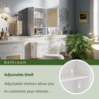 Bathroom Wall Cabinet Bamboo Over-The-Toilet Storage Organiser