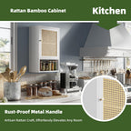 Bathroom Wall Cabinet Bamboo Over-The-Toilet Storage Organiser