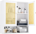 Bathroom Wall Cabinet Bamboo Over-The-Toilet Storage Organiser