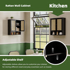 Bathroom Wall Cabinet Bamboo Over-The-Toilet Storage Organiser