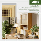 Bathroom Wall Cabinet Bamboo Over-The-Toilet Storage Organiser