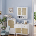Bathroom Wall Cabinet Bamboo Over-The-Toilet Storage Organiser