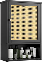 Bathroom Wall Cabinet Bamboo Over-The-Toilet Storage Organiser
