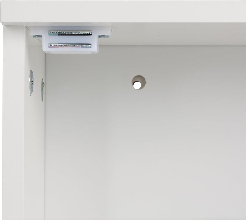 Bathroom Wall Cabinet with Door 2 Adjustable Shelves