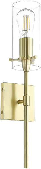 Bathroom Wall Lights Clear Glass Shade for Hallway (2 Pack)