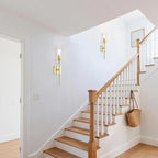 Bathroom Wall Lights Clear Glass Shade for Hallway (2 Pack)