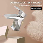 Bathroom Waterfall Basin Taps with Pop Up Waste