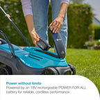 Battery Lawnmower Easymax 32 18V P4A Solo: Cutting