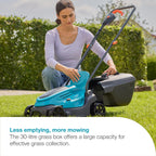 Battery Lawnmower Easymax 32 18V P4A Solo: Cutting