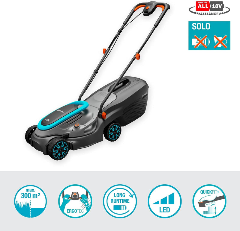 Battery Lawnmower Powermax 32 18V P4A Solo: 32