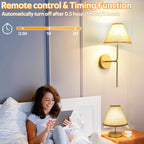 Battery Operated Sconces Rechargeable Wall with Remote Control (Set of 2)