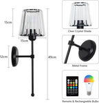 Battery Operated Wall Lights Rechargeable (Set of 2)