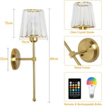 Battery Operated Wall Lights Rechargeable (Set of 2)