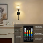 Battery Operated Wall Lights Rechargeable (Set of 2)