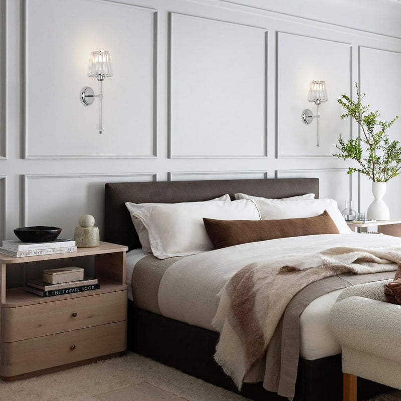 Battery Operated Wall Lights Rechargeable (Set of 2)