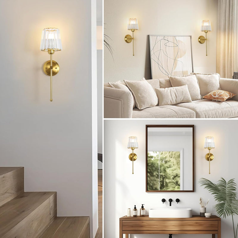 Battery Operated Wall Lights Rechargeable (Set of 2)