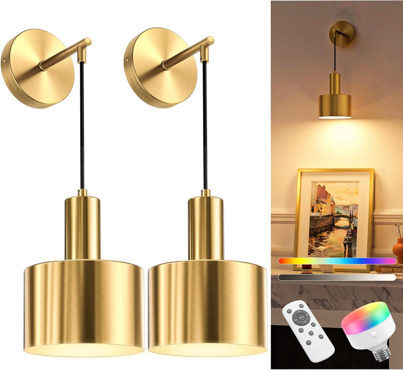 Battery Operated Wall Sconces Lights