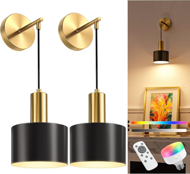 Battery Operated Wall Sconces Lights