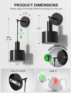 Battery Operated Wall Sconces Lights