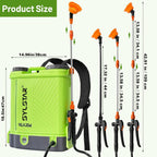 Battery Powered Knapsack Sprayer 16L 100PSI Pressure Spray