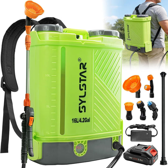 Battery Powered Knapsack Sprayer 16L 100PSI Pressure Spray