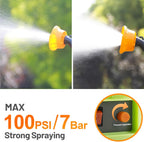 Battery Powered Knapsack Sprayer 16L 100PSI Pressure Spray
