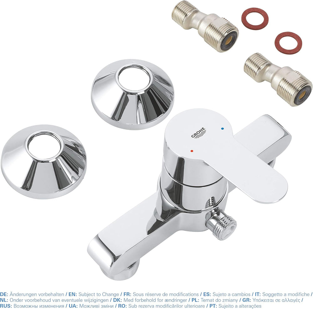 Bauedge Single Lever Shower Mixer Valve Only Chrome