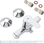 Bauedge Single Lever Shower Mixer Valve Only Chrome