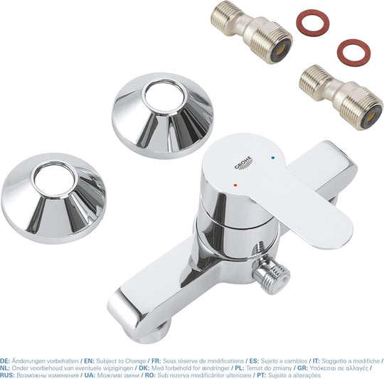 Bauedge Single Lever Shower Mixer Valve Only Chrome
