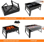 Bbq Barbecue Grill Portable Folding Desk Tabletop