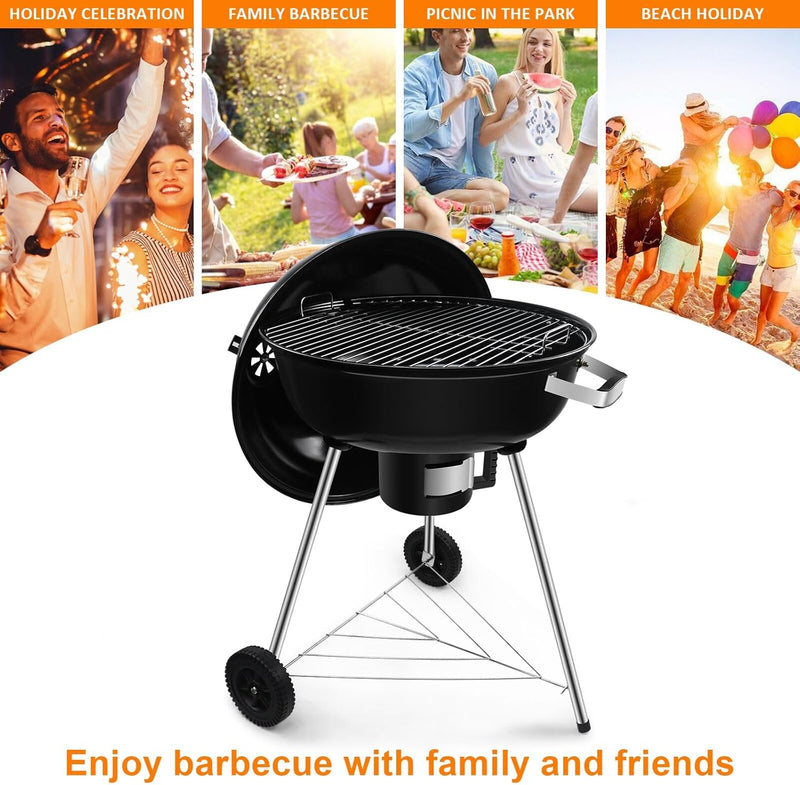 Bbq Grill Outdoor Barbecue Portable Kettle Coal