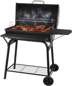 Bbq Grill Smoker with Shelves Portable Barrel