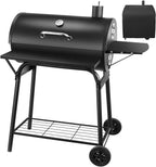 Bbq Grill Smoker with Shelves Portable Barrel