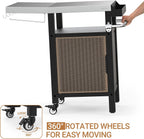 Bbq Table with Storage Cabinet