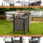 Bbq Table with Storage Cabinet