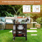 Bbq Table with Storage Cabinet
