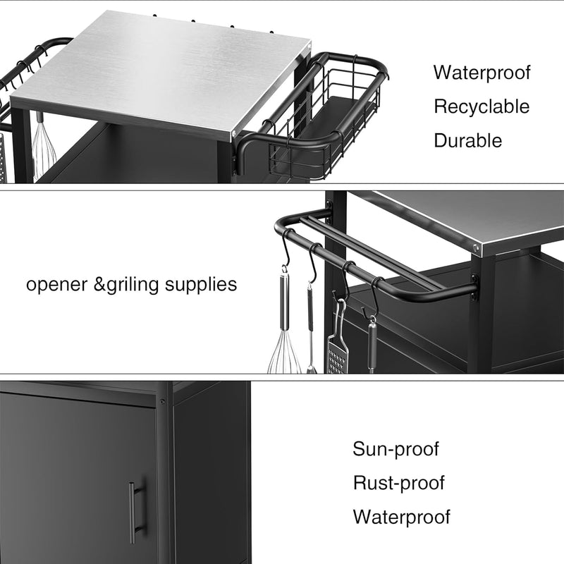 Bbq Trolley 304 Stainless Steel