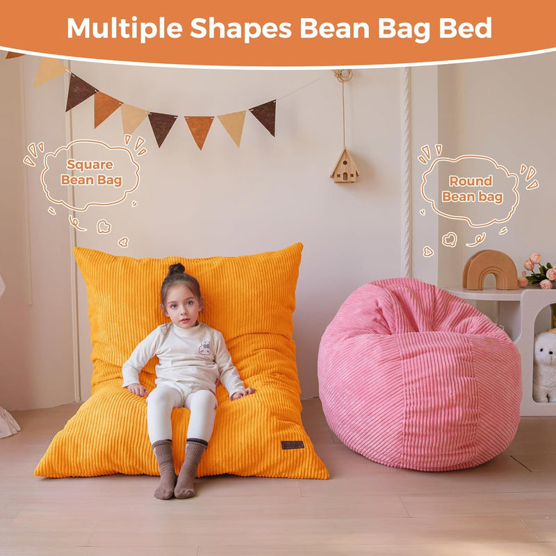 Bean Bag Beanbag Chair Soft Corduroy