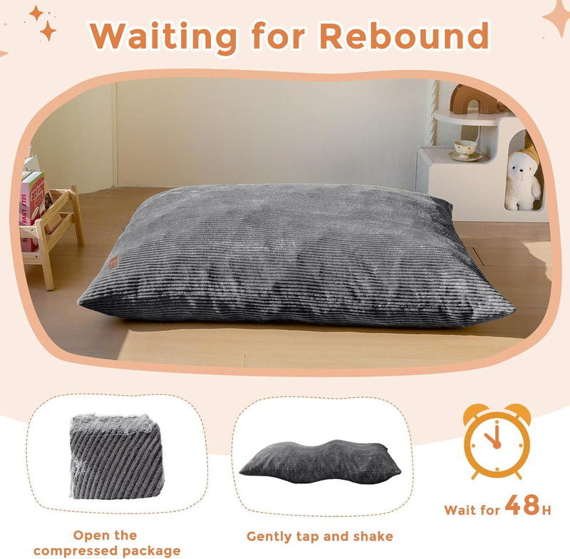 Bean Bag Beanbag Chair Soft Corduroy