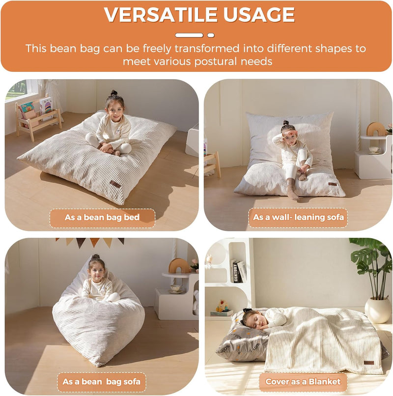 Bean Bag Beanbag Chair Soft Corduroy