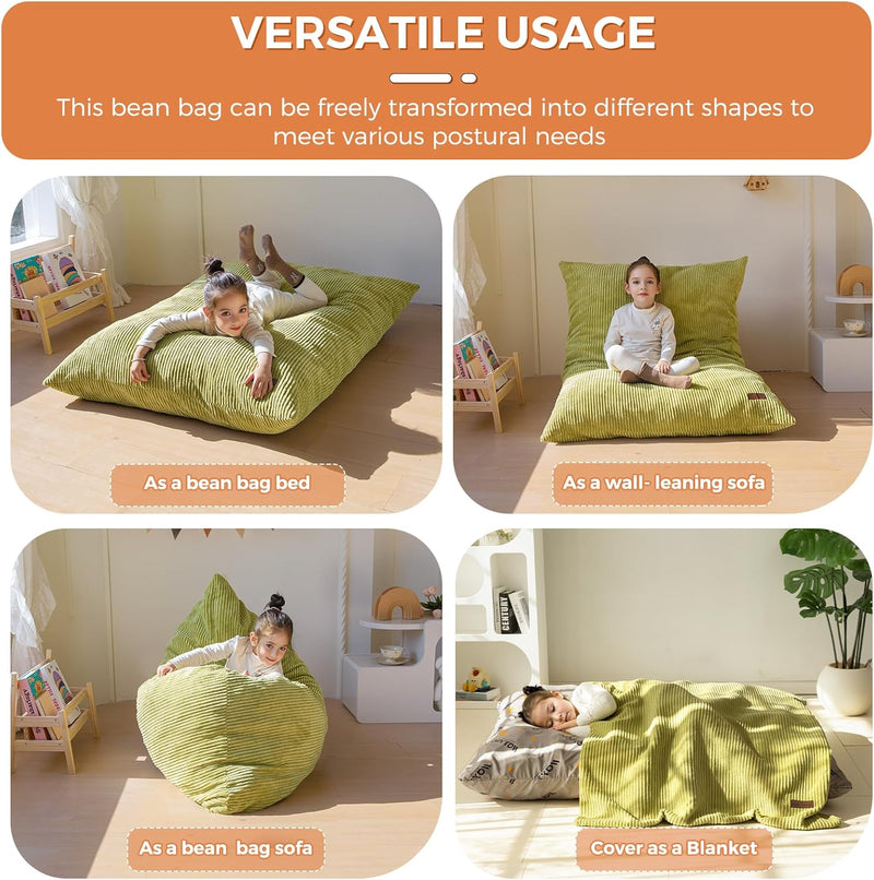 Bean Bag Beanbag Chair Soft Corduroy