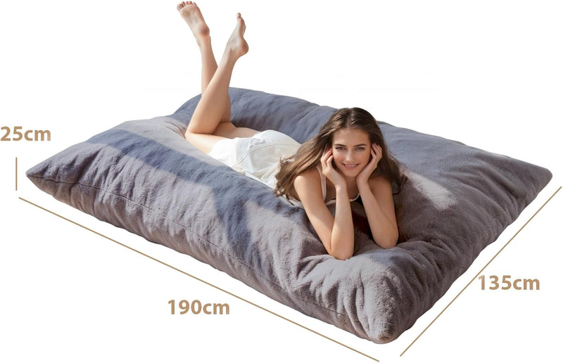 Bean Bag Bed Convertible Folds From Chair to