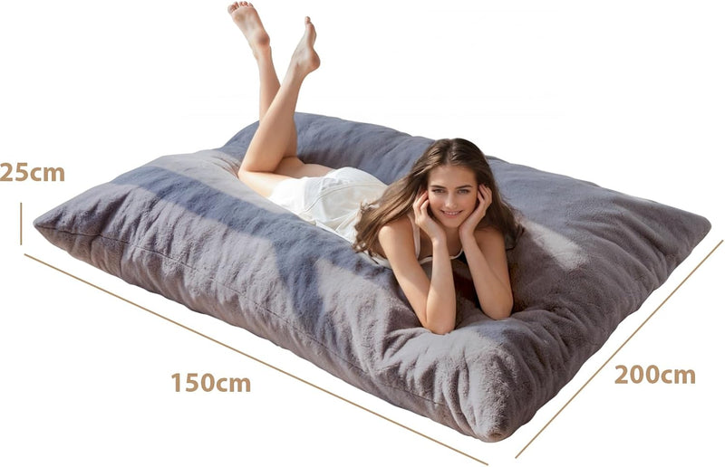 Bean Bag Bed Convertible Folds From Chair to