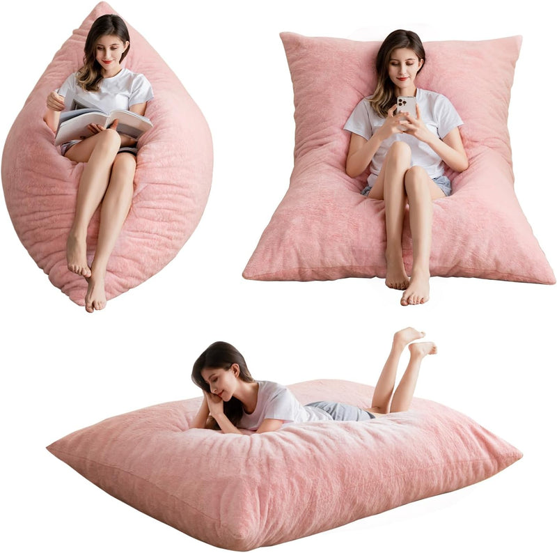 Bean Bag Bed Convertible Folds From Chair to
