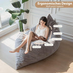 Bean Bag Bed Convertible Folds From Chair to