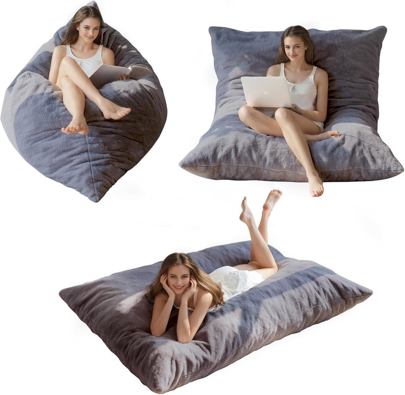 Bean Bag Bed Convertible Folds From Chair to