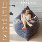 Bean Bag Bed Convertible Folds From Chair to